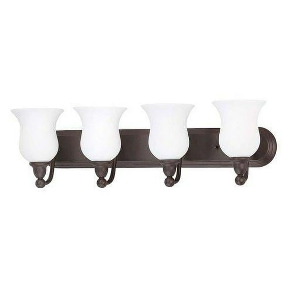 Nuvo 60/2441 Glenwood Wall Lantern 31in Sudbury Bronze Satin White 4-light