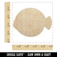 thumbnail image 2 of Kawaii Dab Fish Wood Shape Unfinished Piece Cutout Craft DIY Projects - 4.70 Inch Size - 1/4 Inch Thick, 2 of 7