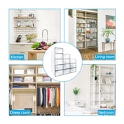 LeaderPro Clear Shoe Ogranizer for Closet,Shoes Boxes Bins Stackable,Folding Shoe Sneaker Containers Storage Box Rack with Lids 12 Pack
