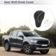 thumbnail image 2 of Cubierta de pomo de cambio de marcha Unique Bargains para Ford Ranger 2019-2022, protector de mango antideslizante de cuero sintético, 1 Pc Negro Beige, 2 of 6