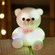 thumbnail image 1 of Figura de oso luminoso Lisbinx, luz LED que cambia de color, fibra de poliéster suave, bonitos diseños de lazos, blanco y morado, luz de noche, regalo de cumpleaños, regalo de Navidad, 20 x 10 x 5 cm, 1 of 7