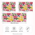 thumbnail image 4 of Haosy Satin Pillowcase for Hair and Skin Standard Cooling Silk Pillow Case with Envelope Closure Red Yellow Pink Rose 20"x26", 4 of 9