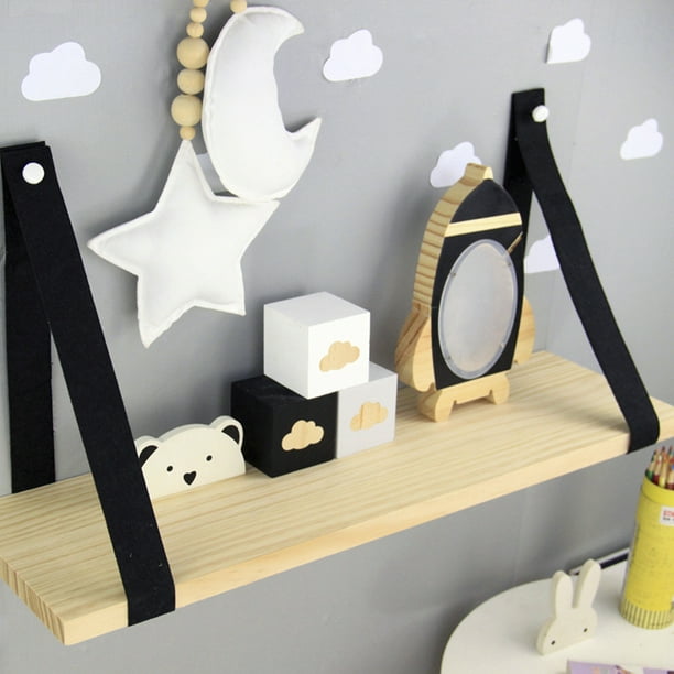 Floating Wall Shelf Hanging Wall Mounted Wall Shelf Decoration Plants Holder Storage Rack Bracket Vintage Photo Display Home Decor Rack Wood Indoor 17 32x4 53x0 39 Walmart Com Walmart Com