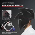 thumbnail image 4 of TOPDC Large Viewing Screen 3.93'X2.63' Solar Power Auto Darkening Welding Helmet with Optical Class 1/1/1/2, Shade Range 4/5-9/9-13 with Grinding Feat, 4 of 7