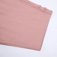 thumbnail image 7 of Xcmzpl Mens Linen Casual Pants Elastic Waist Baggy Straight Leg Trousers with Button Hem Yoga Beach Summer Pocket Cropped Pant Pink L, 7 of 7