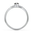 thumbnail image 4 of Birthstone Heart Ring with Shoulder Accents - Smokey Quartz (June), 4 of 4