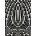 thumbnail image 1 of Ahgly Company Machine Washable Indoor Rectangle Transitional Midnight Gray Area Rugs, 8' x 10', 1 of 7