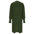 thumbnail image 4 of Penkiiy Womens Long Cardigan Sweaters 2024 Fall Open Front Coat Long Sleeve Cable Knit Maxi Outerwear Jacket Clothes M Army Green, 4 of 8