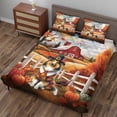 thumbnail image 3 of Thanksgiving Collie Pilgrim Grateful, Thankful, Blessed Fall Welcome Quilt Bedding Set Collie Dog Lover Gifts Idea 1 Blanket Bed Cover 2 Pillowcases - 00021, 3 of 5