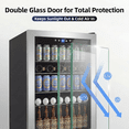 thumbnail image 7 of Rstll 150 Can Beverage Refrigerator with Glass Door,Extra Bottles Rack,Touch Control Panel,Freestanding Mini Fridge,Silver,2026, 7 of 7