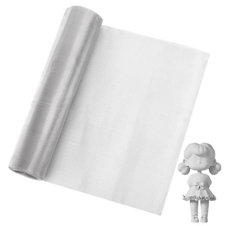 1 pc Aluminum Sheets Metal Mesh Plate Rectangle White 3000x300x0.25mm Hole: 1.5x3mm