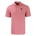 thumbnail image 2 of Men's Cutter & Buck Red Jacksonville Jaguars  Americana Forge Eco Double Stripe Stretch Recycled Polo, 2 of 3