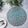 thumbnail image 4 of BalsaCircle 6 Turquoise 15" Round Vinyl String PLacemats Wedding Party Decor, 4 of 8