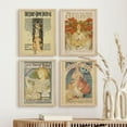 thumbnail image 4 of PixonSign Set of 4 Vintage Adhesive Canvas Posters, Framed Wall Art Leyendecker Advertisement Newspaper Covers Classic Historic American Prints, Ancient Civilization Wall Décor - 8"x10" Natural, 4 of 5