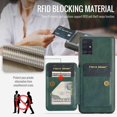 thumbnail image 5 of Designed for Samsung Galaxy A71 4G Case Wallet with RFID Blocking Card Holder PU Leather Credit Card Slots Cash Pocket Phone Cases for Men Women Back Flip Magnetic Clasp Protective Cover,Green, 5 of 9
