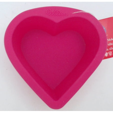 Wilton Silicone, Bright Pink Mini Heart Mold, 2105-3113