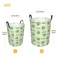 thumbnail image 5 of Fotbe Green Avocado Laundry Basket with Handles, Waterproof Large Laundry Hamper, Wash Bag for Corner Dorm, Rolling Laundry Basket with Handles-Small, 5 of 8