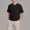 A Black, variant on PWPSG Boys Henley Short Sleeve Shirt Lightweight Summer Daily Casual Tee Shirts Solid Quarter Button Pullover Tops Breathable Athletic Blouses Dark Blue 7-8 Years