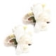thumbnail image 4 of Napkin Holder, Hemp Rope Round Napkin Buckle Simulation Flower  For Anniversary For Hotel For Festival For Party ANGGREK 6623 Blanco, 4 of 8