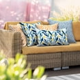 thumbnail image 2 of Outdoor Lumbar Pillow Covers 12\u201dx20\u201d, Rectangle Throw Pillow Covers for Patio Furniture, Decorative Lumbar Cushion Case for Garden Balcony Couch Office Chair, Pack of 2, Leaves Multi, 2 of 6