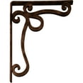 thumbnail image 4 of Ekena Millwork 2"W x 12"D x 15"H Orleans Wrought Iron Bracket, (Triple center brace), Antiqued Copper, 4 of 8