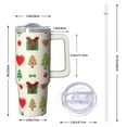 thumbnail image 2 of 30 Oz Christmas Ornaments Tumbler With Handle, Coffee Travel Cup, Holiday Festive Decor, 2 of 5