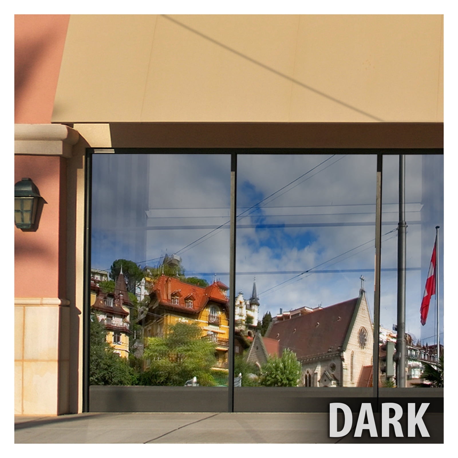 BDF S15 Daytime Privacy and Heat Control Silver 15 (Dark) Window Film 24in X 14ft