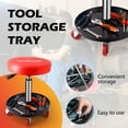 thumbnail image 2 of PowerSmart Siège Roulant de Mécanicien Tabouret de Garage Pneumatique Robuste Réglable avec Plateau à Outils Rangement, 2 of 7