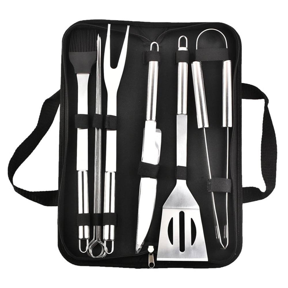 Prima 11 Piece BBQ Cooking Tool Set With Carry Bag Stainless Steel Utensils