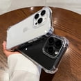 thumbnail image 3 of Luxury Shockproof Transparent Case For iPhone 15 13 12 11 14 Pro Max Mini XR XS 7 8 14 15 Plus Accessories Silicone Bumper Cover, 3 of 3