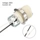 thumbnail image 4 of Kit de base de socket de luz Uxcell G9, 1 paquete de 10 pulgadas de cable largo, base de portalámparas de cerámica con herramienta para quitar el anillo del socket, 4 of 5