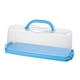 thumbnail image 5 of Contenedor para pasteles, versátil con asa, soporte para pasteles, almacenamiento de alimentos para acampar, bricolaje, repostería, cumpleaños, Azul, 5 of 8