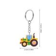 thumbnail image 2 of Moluckfu 12Ud Llavero Colgante Cute Tractor De Granja Para Decorar Bolsos Y Eventos Surtido En Color, 2 of 8