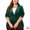 Dark Green, variant on DARING DIVA Women's Plus Size Vintage Party Button Notched Lapel Blazer 3X Dark Green