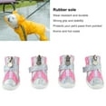 thumbnail image 3 of 4 Pcs Dogs Paws Booties, Breathable Dog Booties Paw Protector Pet Dog Shoes with Non Slip Sole Comfortable Ventilation Cat Paw Protective Cover for Hot Pavement, 3 of 8