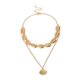 thumbnail image 2 of Boho gargantilla collar mujer joyería linda concha encanto colgante cadena dorado Hugo Collar con colgante de joyas, 2 of 10