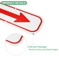 thumbnail image 2 of Uxcell 2-Pack Señales de Flecha Rojas, 9.84 x 3.54 Señal de Flecha Reflectante de Una Sola Dirección para Decoraciones de Jardín al Aire Libre, Señal de Calle [Blanco/Rojo], 2 of 7