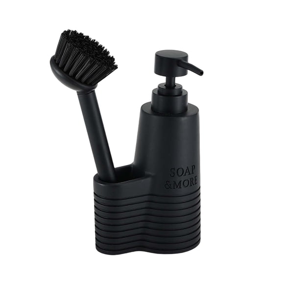 hengtong Kitchen Dish Brush with Soap Dispenser Black Accessories for Everyday Use Easily