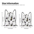 thumbnail image 2 of Xecao Wine Bottles And Grapes Pattern Sports Drawstring Backpack - String Swim Gym Bag with Wet Proof Pocket for Women&Men-Small, 2 of 6