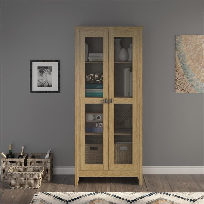 SystemBuild Braewood 31.5" Wide Storage with Mesh Doors in