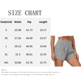thumbnail image 3 of Athletic Shorts for Women Bermuda High Waisted Quick Dry Shorts Smmer Causal Loose Running Shorts, M, 3 of 8