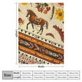 thumbnail image 4 of nygtbtfer Horse Throw Blanket Decor, South Sherpa Blanket Throw Size, Vintage Farm Animal Fleece Blanket Geometry Fuzzy Blanket Gifts for Men White, 4 of 6