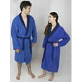 thumbnail image 3 of Women’s 100% Terry Cotton Bathrobe Toweling Gown Robe Two Tone, 3 of 8