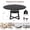 Black (without texture), variant on 42" Round Dining Table for 4-6, Farmhouse Kitchen Table with Storage, Circle Dinner Tables for Kitchen, Dining Room, Living Room