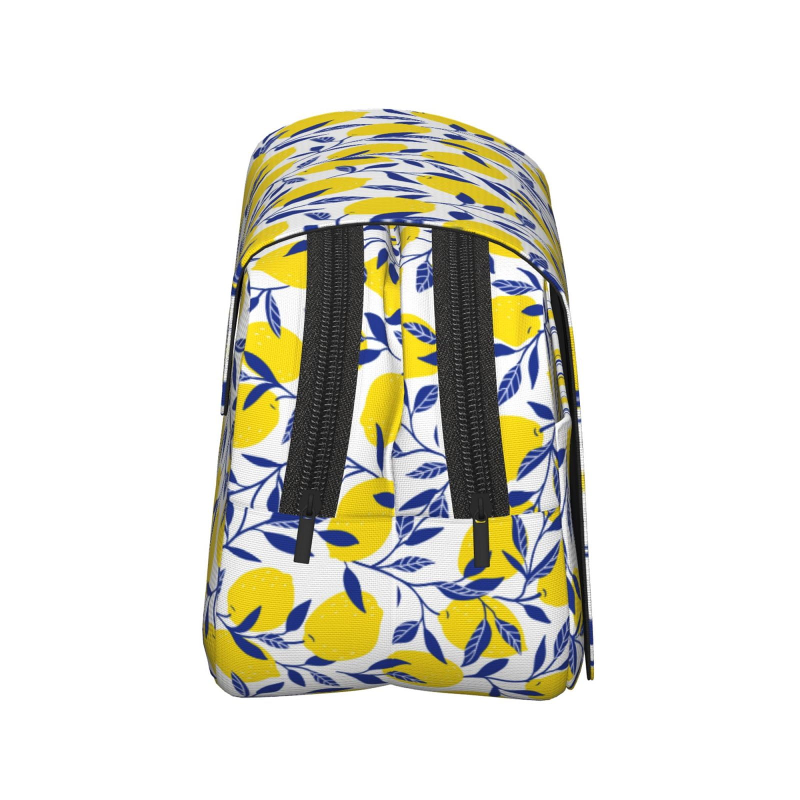 Rateoe Tropical Lemon Pattern Double Clamshell Pen Case, Storage Organizer with Two Zipper Compartments– Holds Up to 50 Pencils & Pens