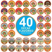 Perfect Samplers DECAF Flavored Coffee Pods Sampler, 40 count