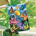 thumbnail image 2 of Butterflies in The Garden Spring House Flag Floral 28" x 40", 2 of 4