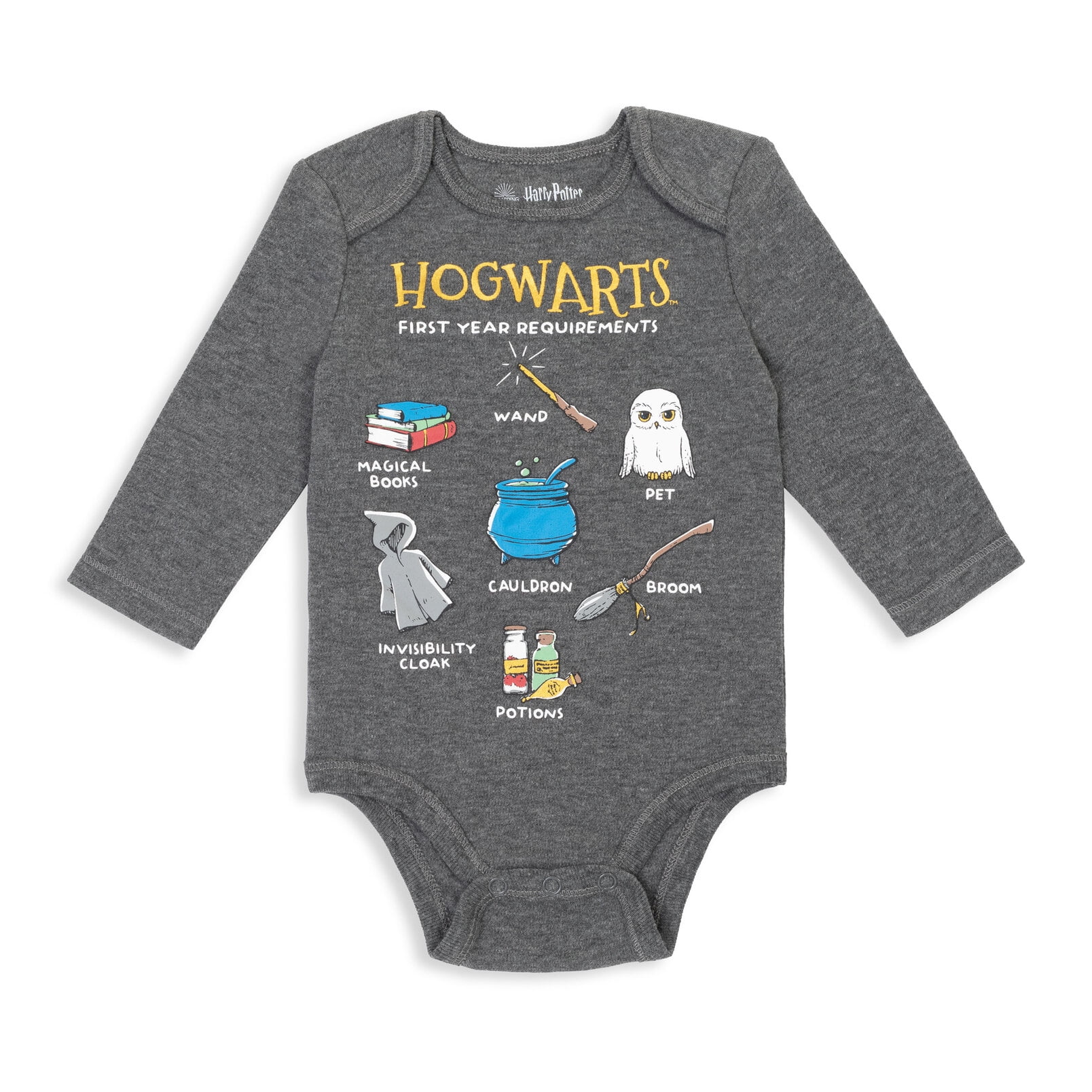 Harry Potter Newborn Baby Boys 5 Pack Bodysuits Newborn to Infant