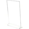 Plymor Clear Acrylic Sign Display / Literature Holder (Side-Load), 8.5" W x 14" H (3 Pack)