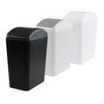 thumbnail image 7 of Plastic Trash Cans 3-Pack, 4.5 Gallon - Kitchen Bathroom Bedroom Office Waste Bins with Lid - Black, White, Grey, 7 of 7